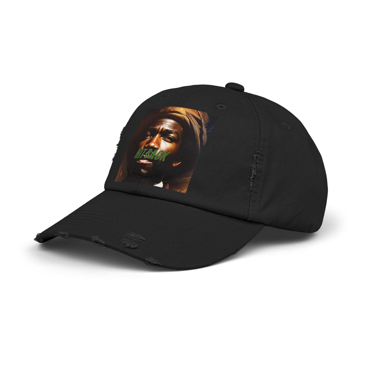 Hit Back – Black Feelings Unisex Distressed Cap